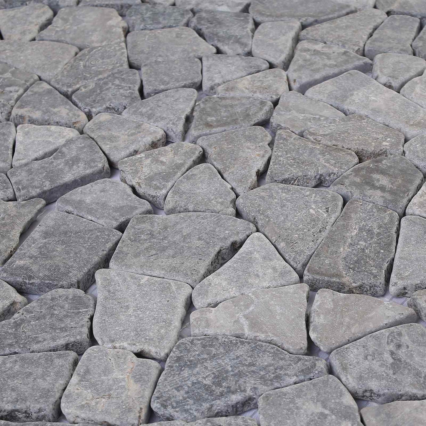 vidaXL Mosaic Tiles Light Grey 30 x 30 cm Marble