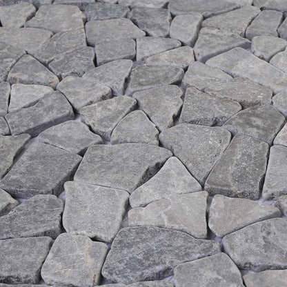 vidaXL Mosaic Tiles Light Grey 30 x 30 cm Marble
