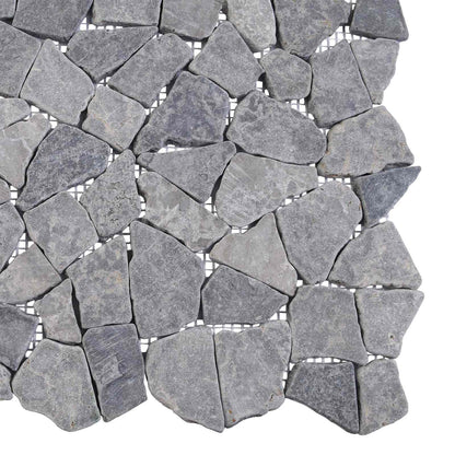 vidaXL Mosaic Tiles Light Grey 30 x 30 cm Marble
