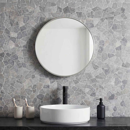 vidaXL Mosaic Tiles Light Grey 30 x 30 cm Marble