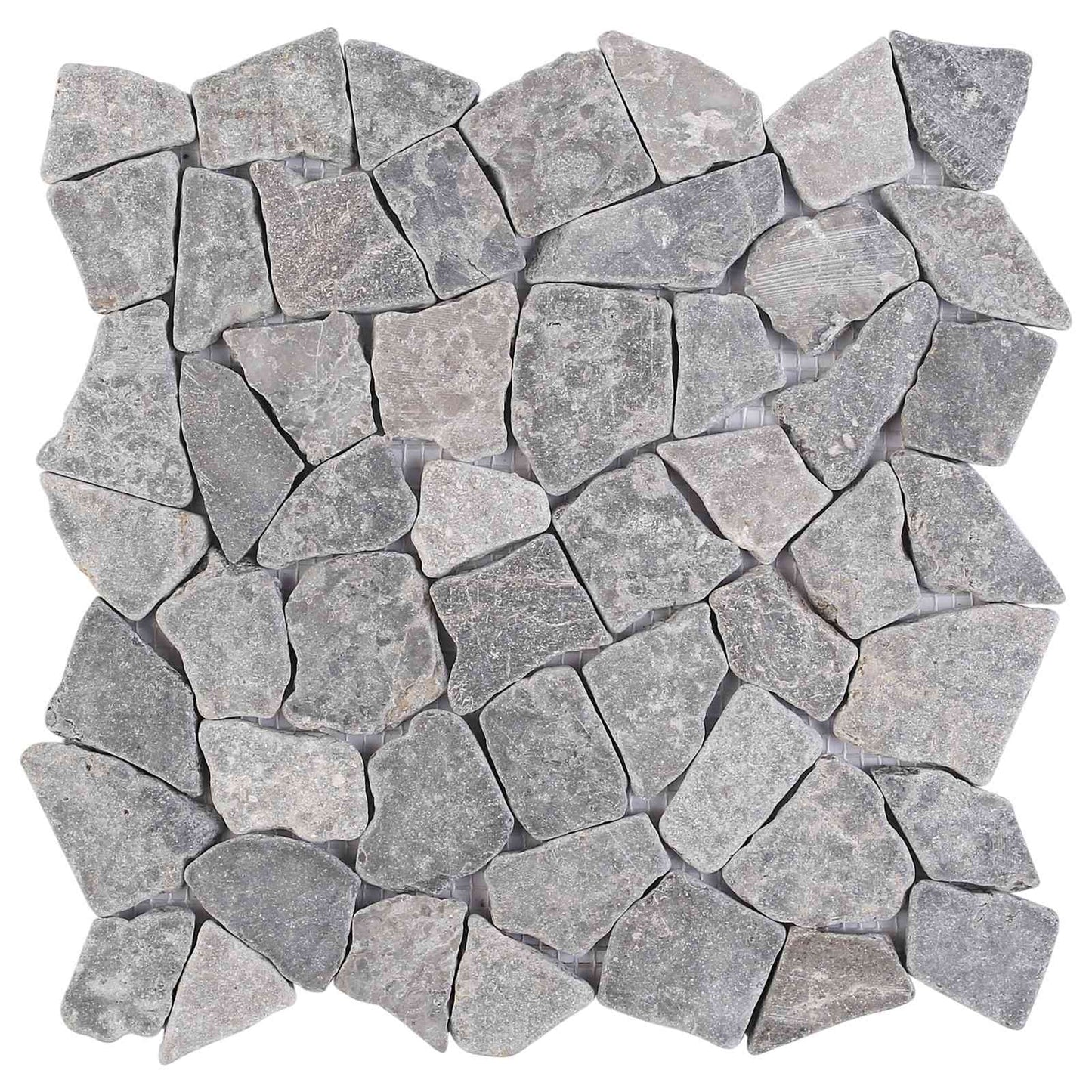 vidaXL Mosaic Tiles Light Grey 30 x 30 cm Marble