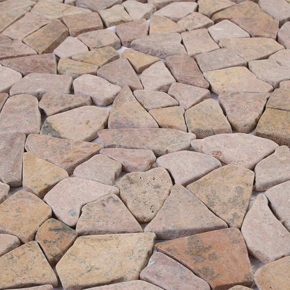 vidaXL Mosaic Tiles Red 30 x 30 cm Marble