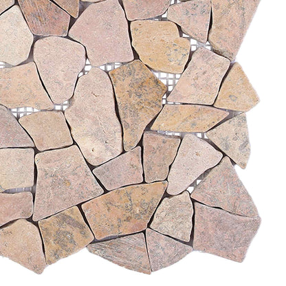 vidaXL Mosaic Tiles Red 30 x 30 cm Marble