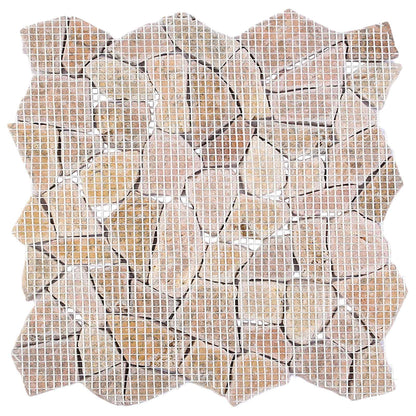 vidaXL Mosaic Tiles Red 30 x 30 cm Marble
