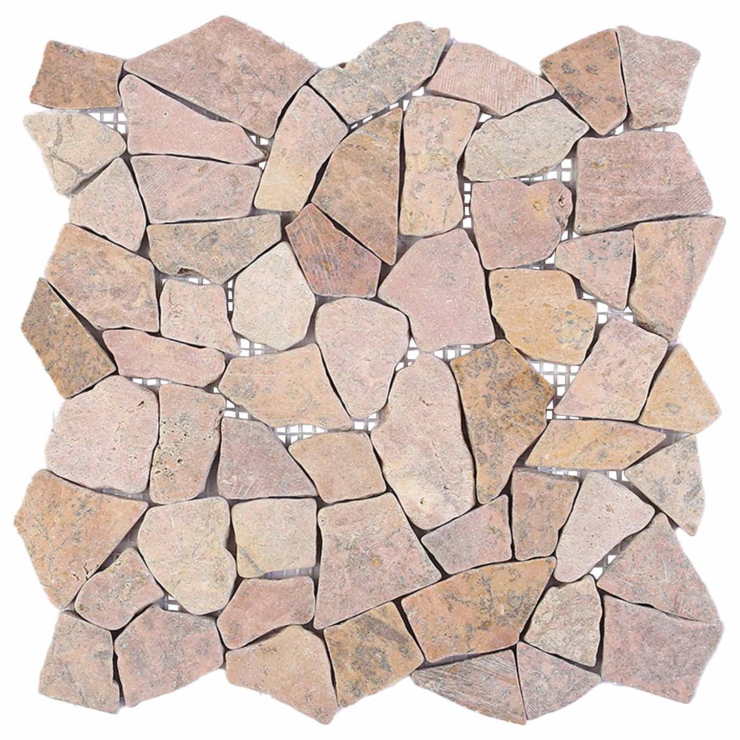 vidaXL Mosaic Tiles Red 30 x 30 cm Marble