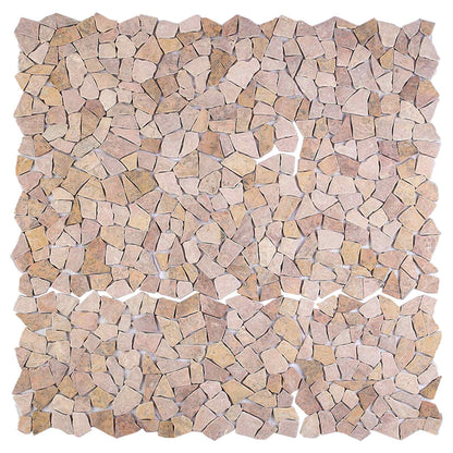 vidaXL Mosaic Tiles Red 30 x 30 cm Marble