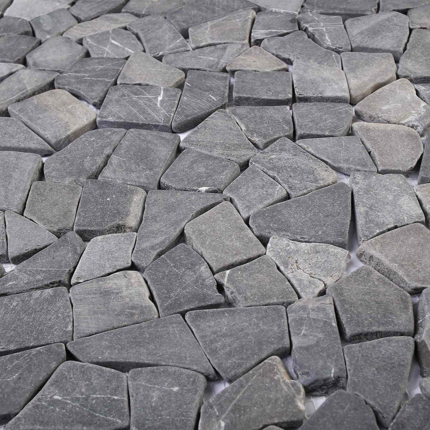 vidaXL Mosaic Tiles Dark Grey 30 x 30 cm Marble