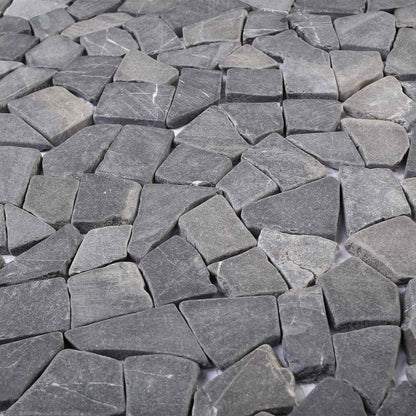 vidaXL Mosaic Tiles Dark Grey 30 x 30 cm Marble