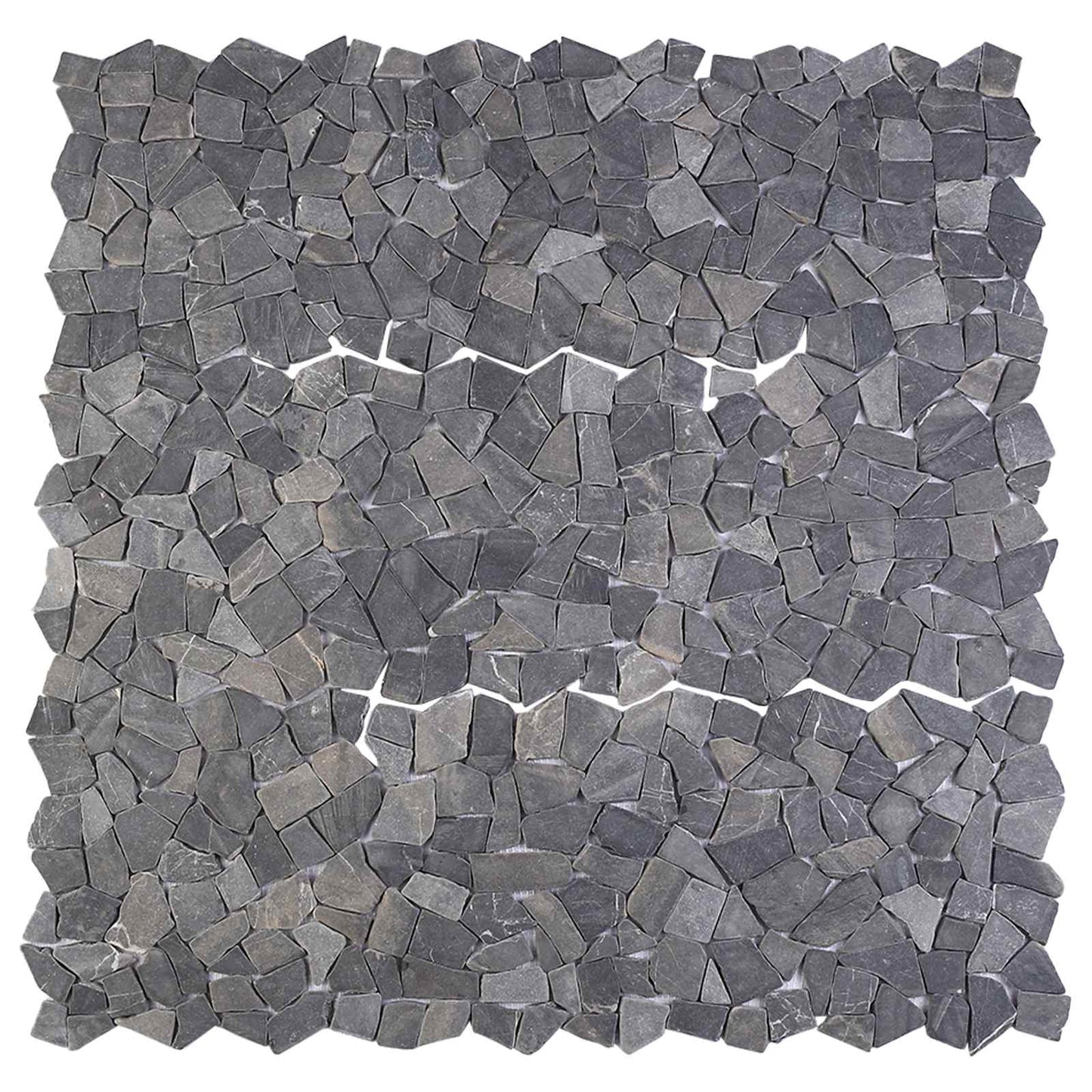 vidaXL Mosaic Tiles Dark Grey 30 x 30 cm Marble