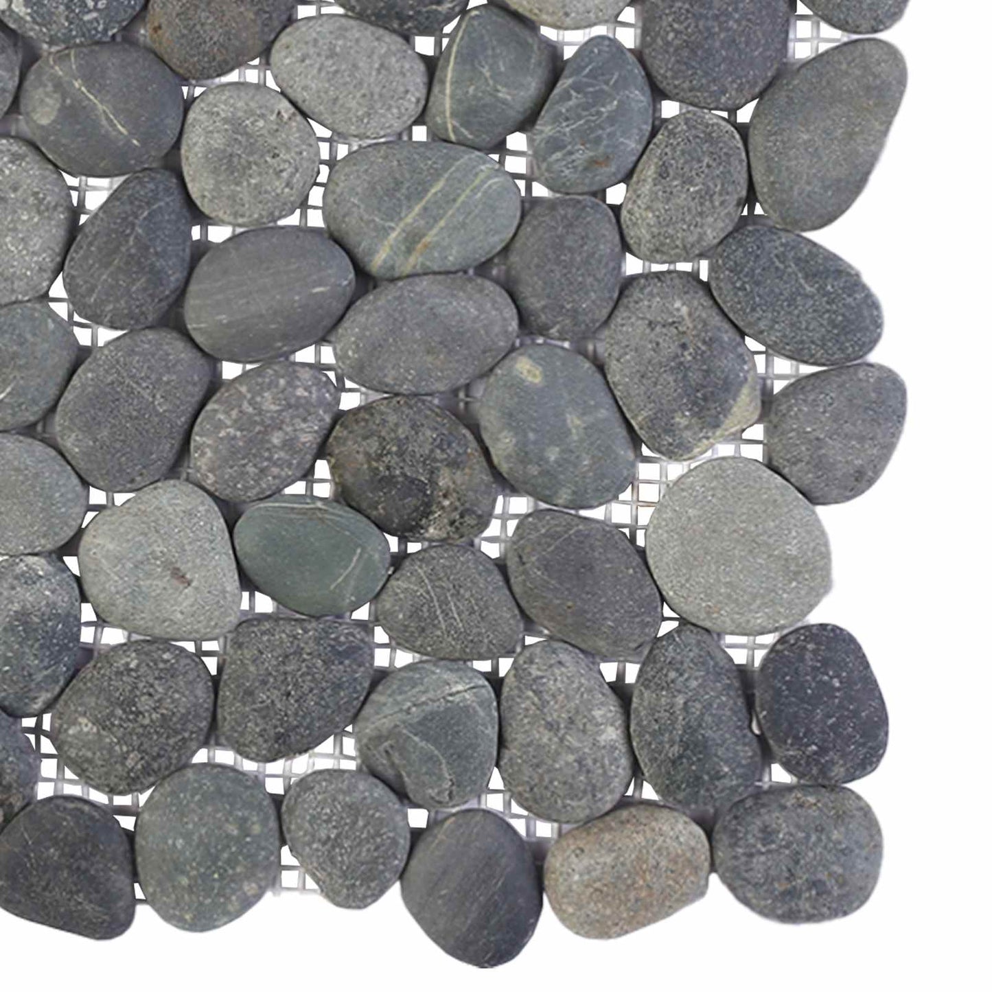 vidaXL Pebble Tiles Grey 30 x 30 cm River Pebble