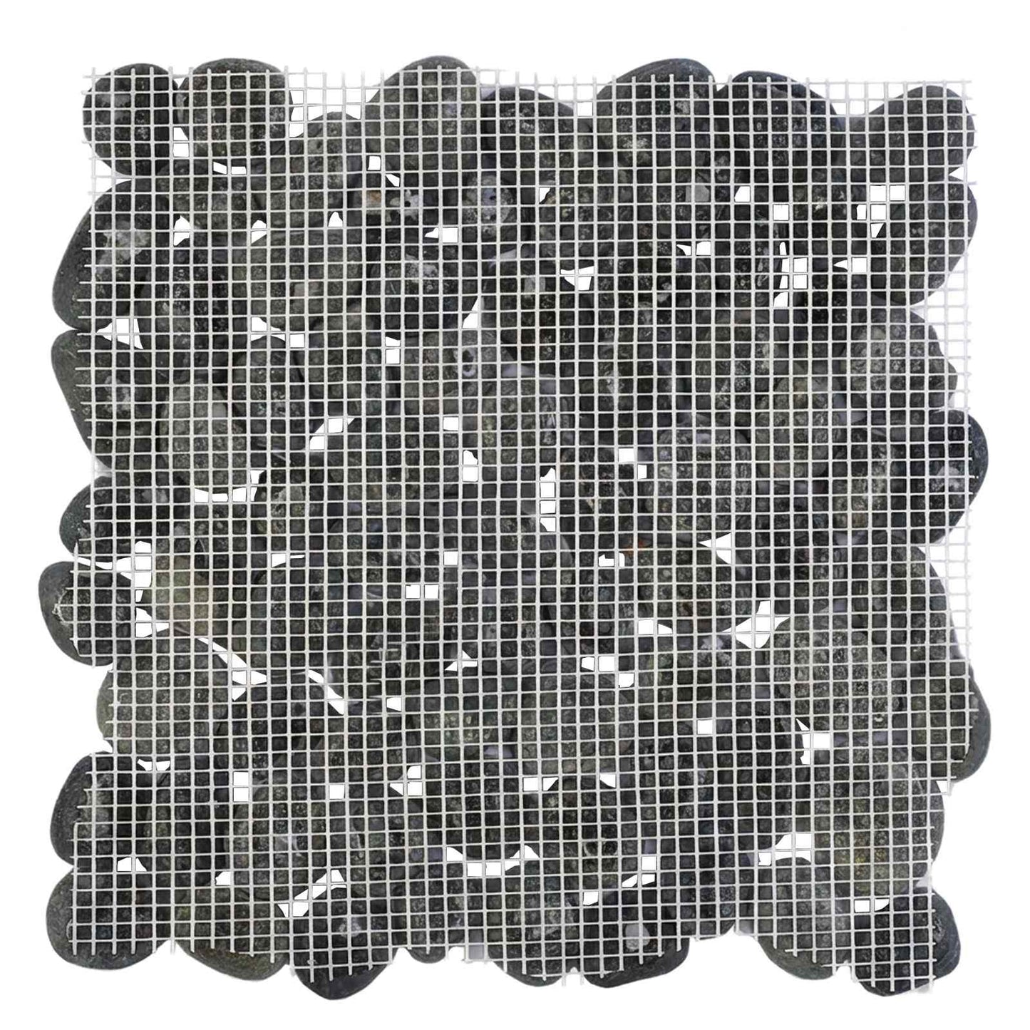 vidaXL Pebble Tiles Grey 30 x 30 cm River Pebble