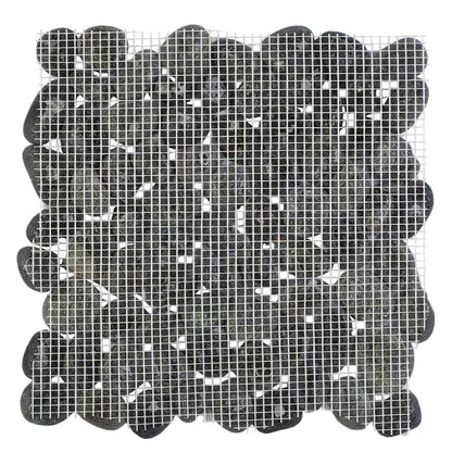 vidaXL Pebble Tiles Grey 30 x 30 cm River Pebble