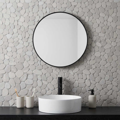 vidaXL Pebble Tiles Taupe 30 x 30 cm River Pebble