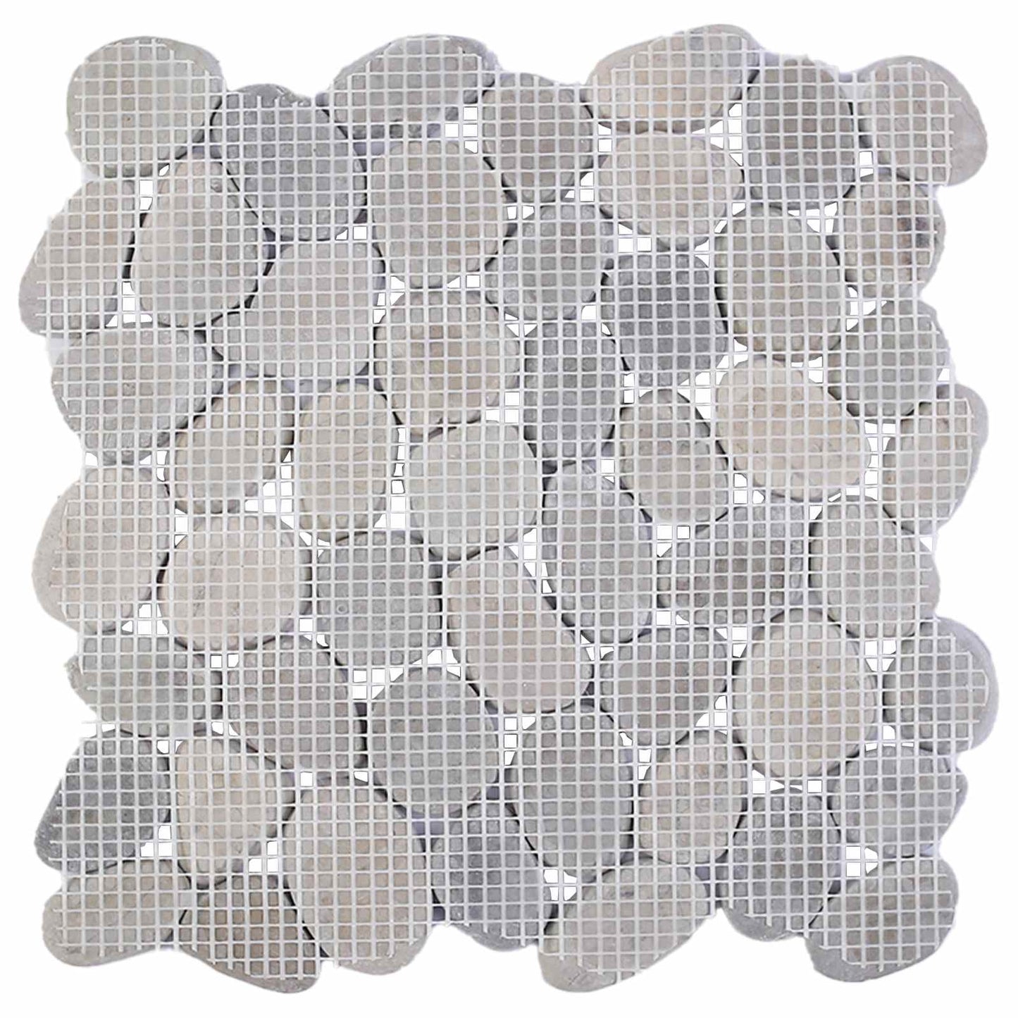 vidaXL Pebble Tiles Grey 30 x 30 cm River Pebble
