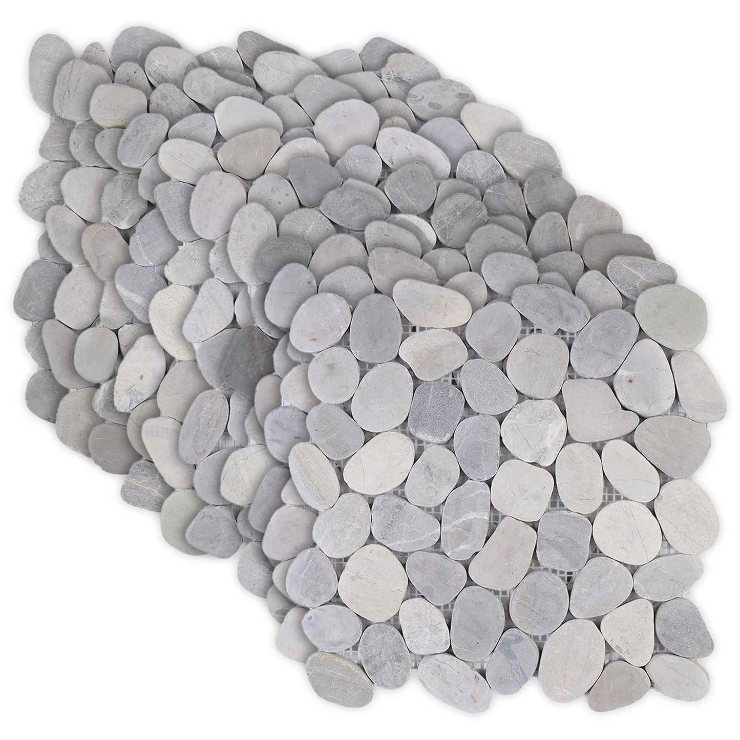 vidaXL Pebble Tiles Grey 30 x 30 cm River Pebble