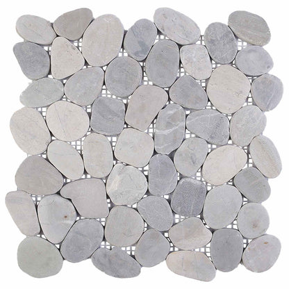 vidaXL Pebble Tiles Grey 30 x 30 cm River Pebble
