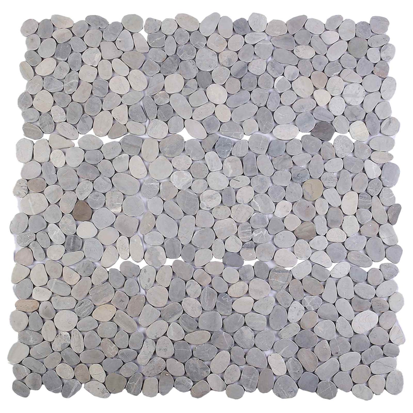 vidaXL Pebble Tiles Grey 30 x 30 cm River Pebble