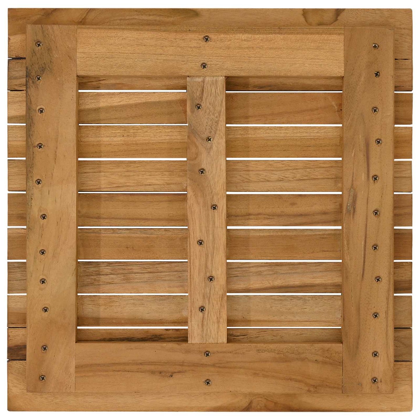 vidaXL Table Top 50 x 50 x 3.5 cm Square Solid Teak Wood Natural