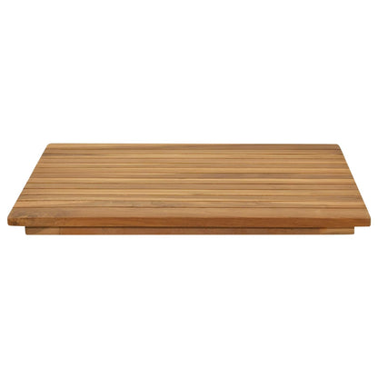 vidaXL Table Top 50 x 50 x 3.5 cm Square Solid Teak Wood Natural