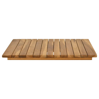 vidaXL Table Top 50 x 50 x 3.5 cm Square Solid Teak Wood Natural