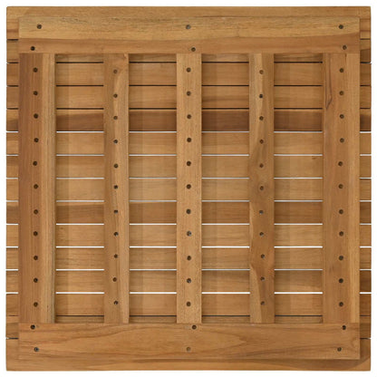 vidaXL Table Top 60 x 60 x 3.5 cm Square Solid Teak Wood Natural