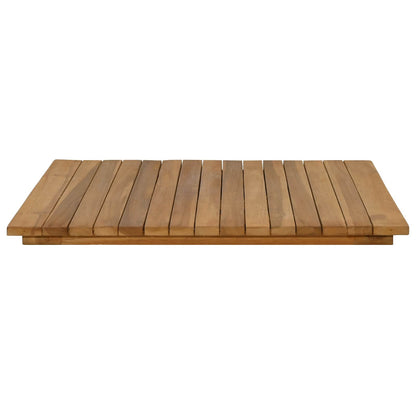 vidaXL Table Top 60 x 60 x 3.5 cm Square Solid Teak Wood Natural