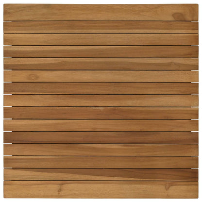 vidaXL Table Top 60 x 60 x 3.5 cm Square Solid Teak Wood Natural