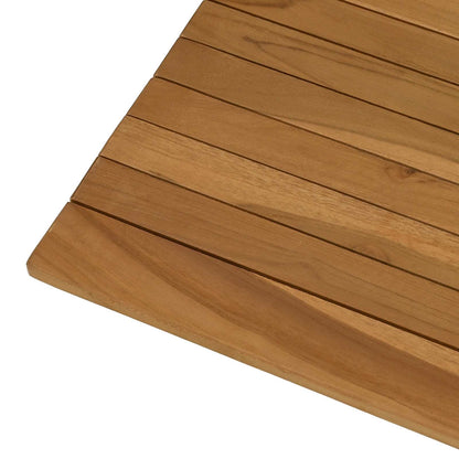 vidaXL Table Top 70 x 70 x 3.5 cm Square Solid Teak Wood Natural