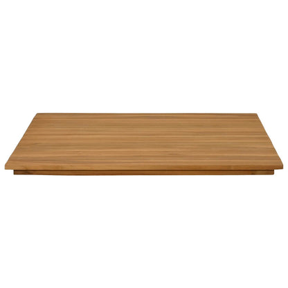 vidaXL Table Top 70 x 70 x 3.5 cm Square Solid Teak Wood Natural