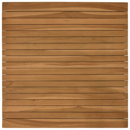 vidaXL Table Top 70 x 70 x 3.5 cm Square Solid Teak Wood Natural