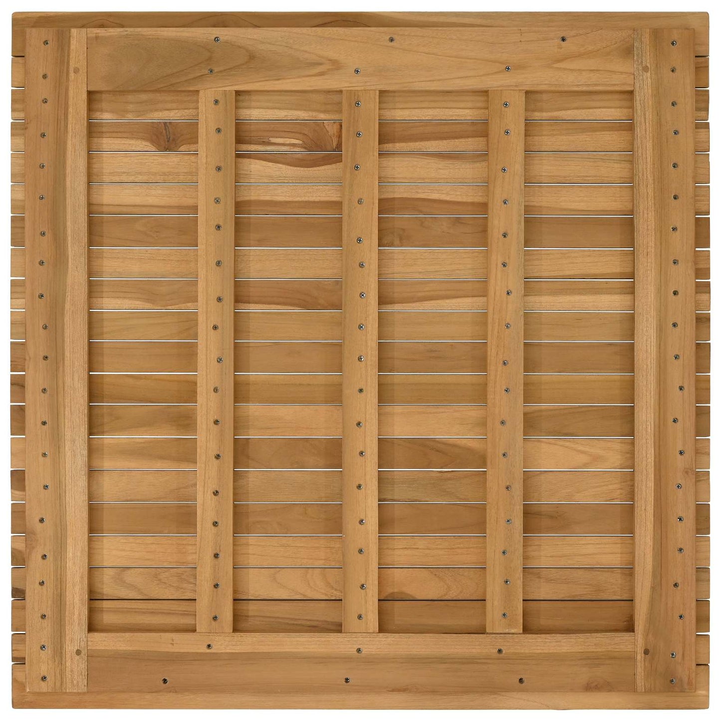 vidaXL Table Top 80 x 80 x 3.5 cm Square Solid Teak Wood Natural