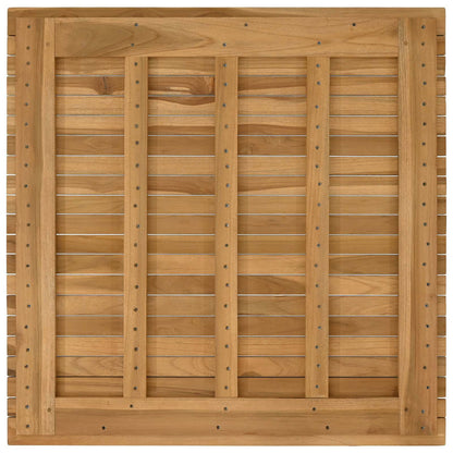 vidaXL Table Top 80 x 80 x 3.5 cm Square Solid Teak Wood Natural