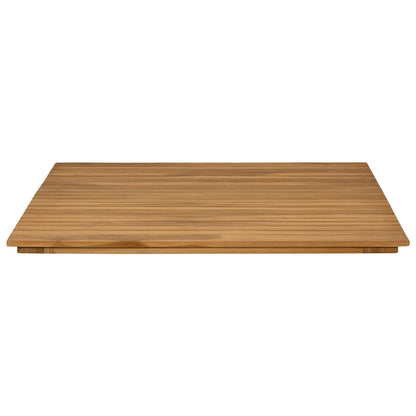 vidaXL Table Top 80 x 80 x 3.5 cm Square Solid Teak Wood Natural