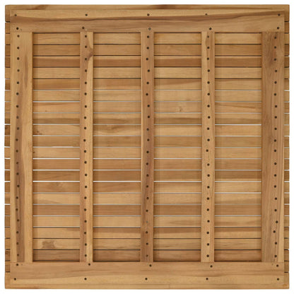 vidaXL Table Top 90 x 90 x 3.5 cm Square Solid Teak Wood Natural