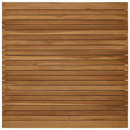 vidaXL Table Top 90 x 90 x 3.5 cm Square Solid Teak Wood Natural