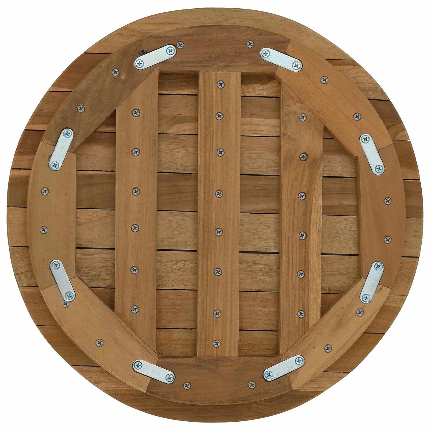 vidaXL Table Top Ø 40 x 3.5 Round Solid Teak Wood Natural