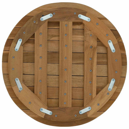 vidaXL Table Top Ø 40 x 3.5 Round Solid Teak Wood Natural