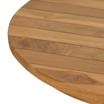 vidaXL Table Top Ø 50 x 3.5 Round Solid Teak Wood Natural