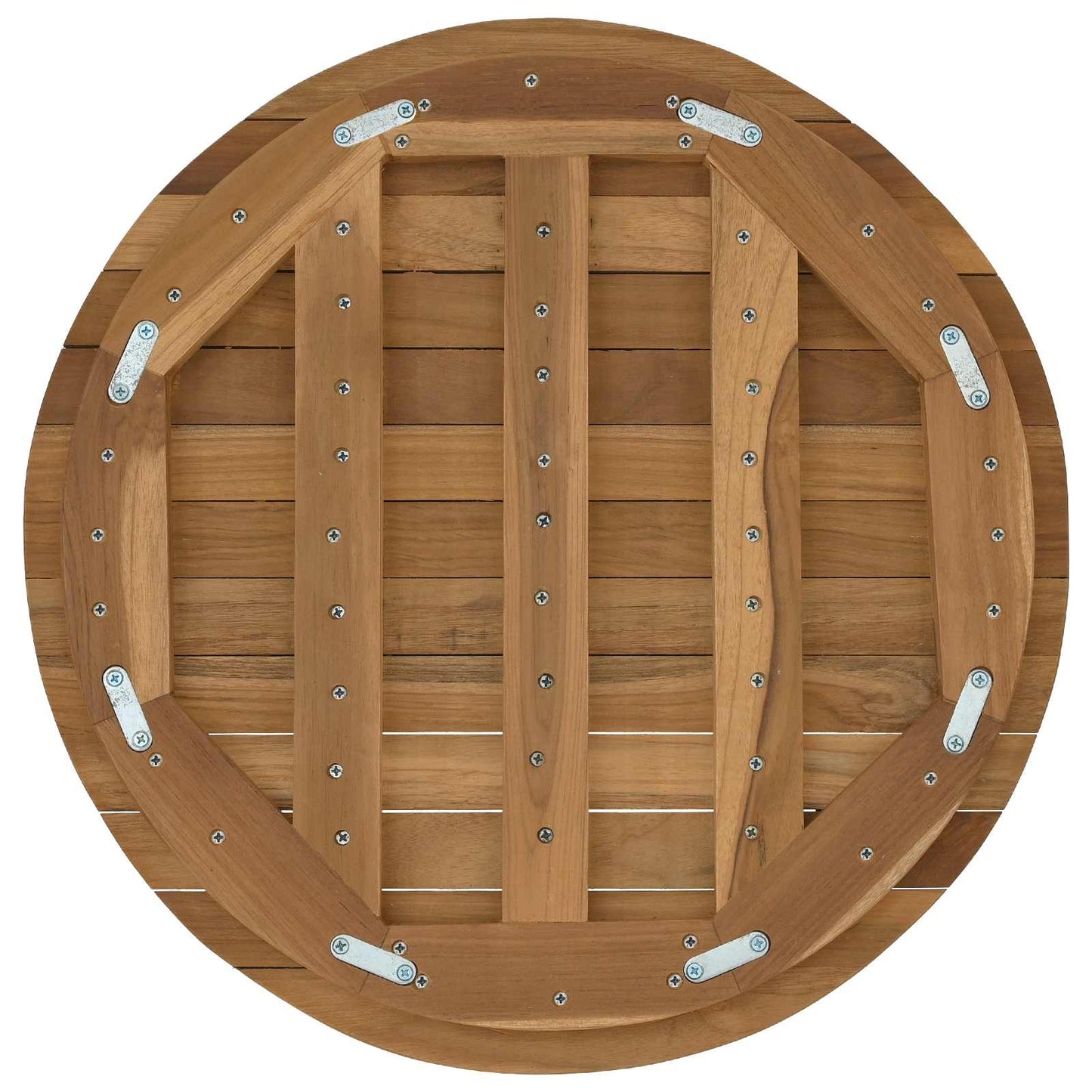 vidaXL Table Top Ø 50 x 3.5 Round Solid Teak Wood Natural