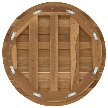 vidaXL Table Top Ø 50 x 3.5 Round Solid Teak Wood Natural