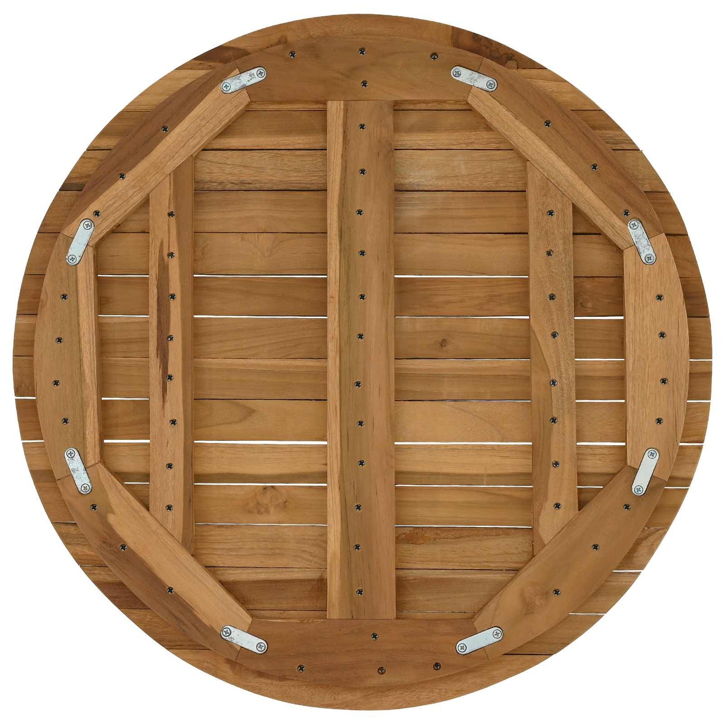vidaXL Table Top Ø 60 x 3.5 Round Solid Teak Wood Natural