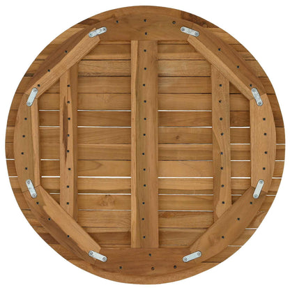 vidaXL Table Top Ø 60 x 3.5 Round Solid Teak Wood Natural