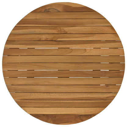 vidaXL Table Top Ø 60 x 3.5 Round Solid Teak Wood Natural