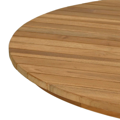 vidaXL Table Top Ø 70 x 3.5 Round Solid Teak Wood Natural