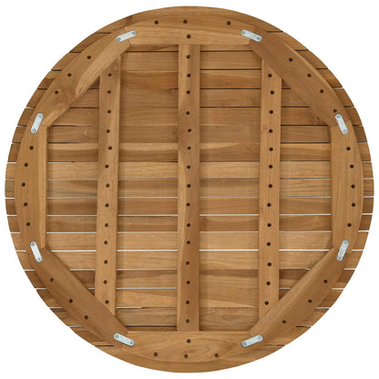 vidaXL Table Top Ø 70 x 3.5 Round Solid Teak Wood Natural
