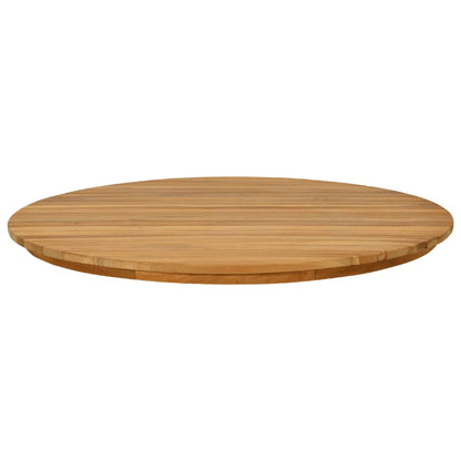 vidaXL Table Top Ø 70 x 3.5 Round Solid Teak Wood Natural