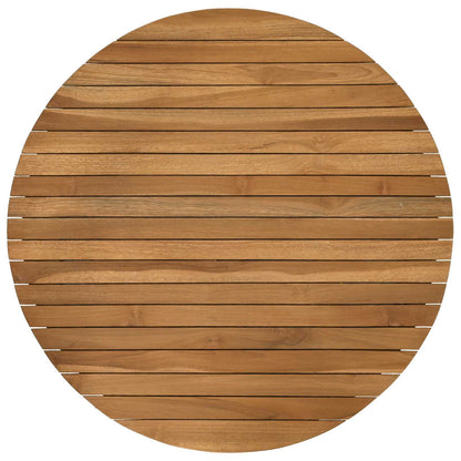 vidaXL Table Top Ø 70 x 3.5 Round Solid Teak Wood Natural