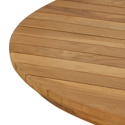 vidaXL Table Top Ø 80 x 3.5 Round Solid Teak Wood Natural