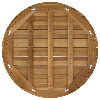 vidaXL Table Top Ø 80 x 3.5 Round Solid Teak Wood Natural