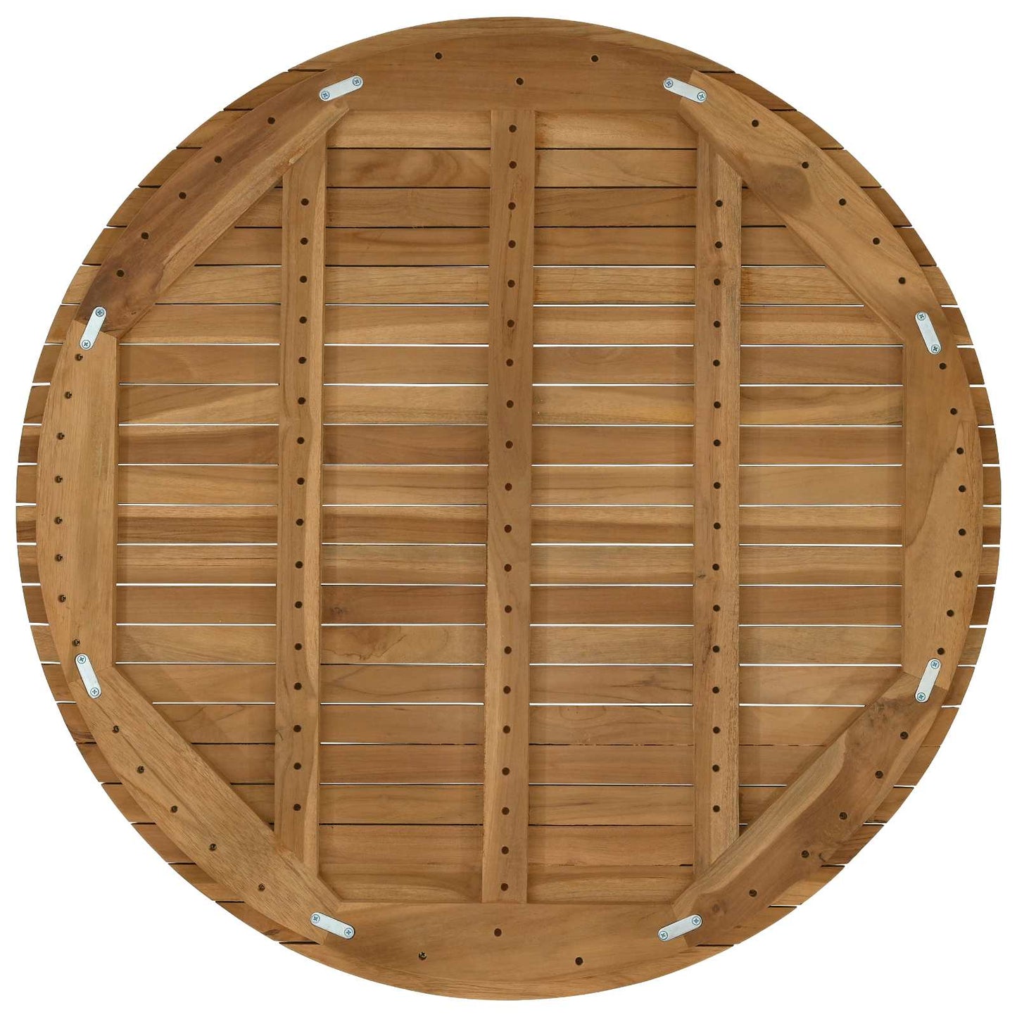 vidaXL Table Top Ø 90 x 3.5 Round Solid Teak Wood Natural
